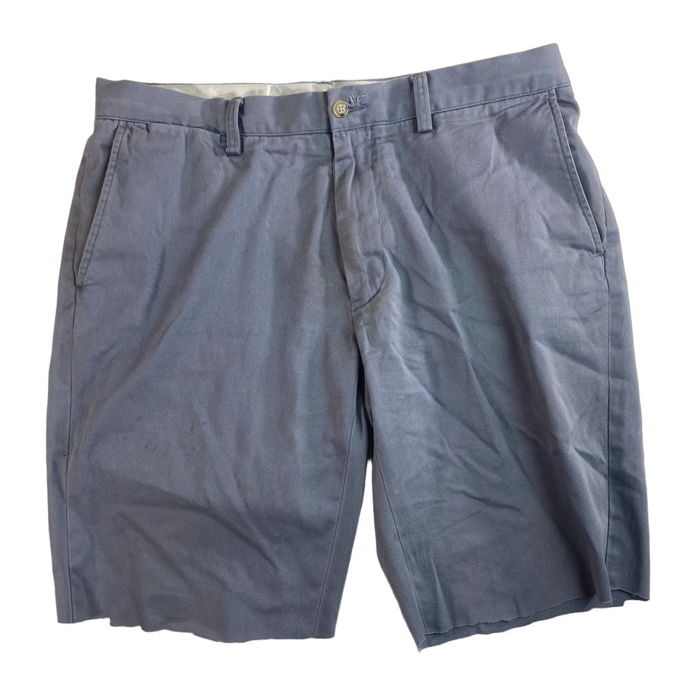 Polo Ralph Lauren Classic Fit Chino Shorts 34x10 Gray Cut Off Pants Y2K Mens